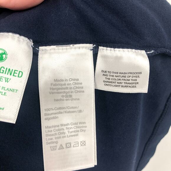 J.CREW Men's Broken-in T-shirt Large Navy Blue Crewneck Short-Sleeve NWT - Picture 9 of 11